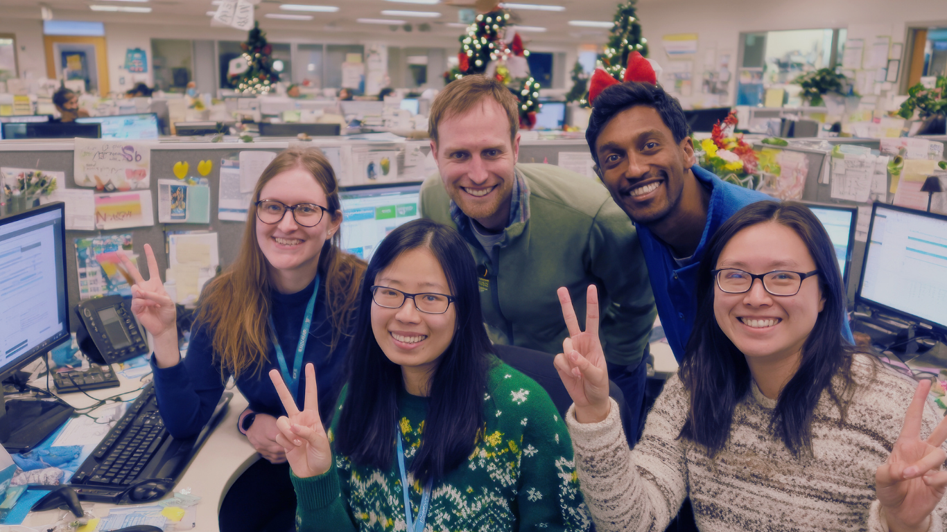 Office workers holiday party